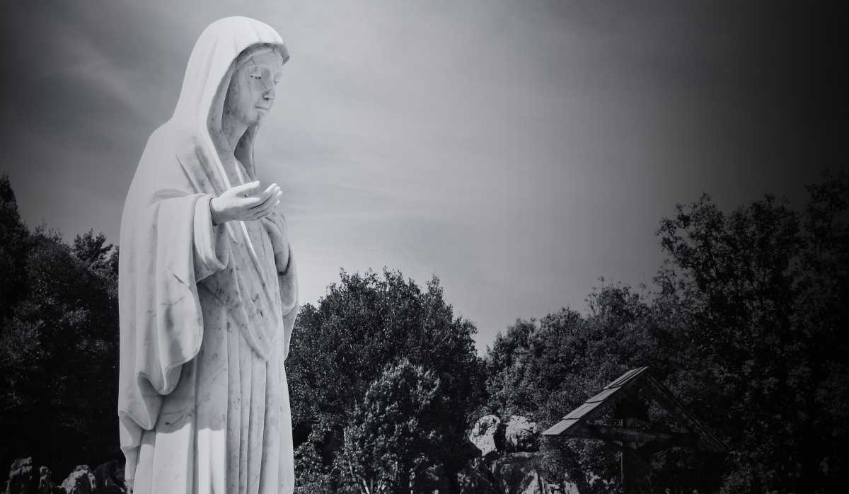 Virgin Mary on Apparition Hill, Medjugorje