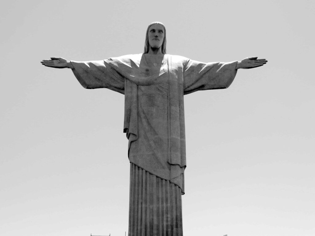 A statue of Jesus in Brazil.